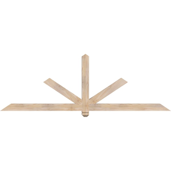Ekena Millwork Kennewick Smooth Timber Gable Bracket, Douglas Fir, 84"W x 28"H x 3 1/2"D x 3 1/2"F, 8/12 Pitch GBW084X28X0404KEN00SDF - main